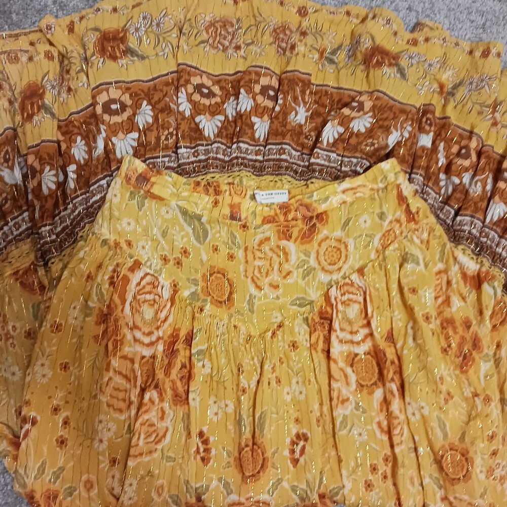 Spell & The Gypsy gold boho skirt - excellent condition size small - Picture 5 of 7